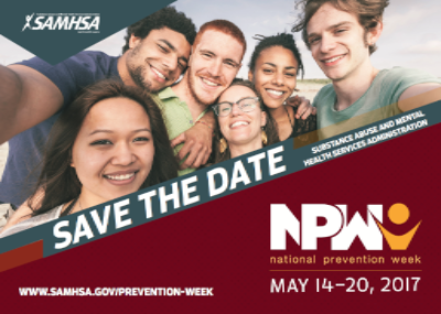 National Prevention Week May 14-20, 2017